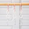 8 Pcs Set Multi-purpose Plastic S-Shaped Hooks Space Saving Windproof Hanger Hooks Storage Hooks Kitchen