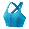 Women's Wireless Adjustable Zip Sports Bra - Shockproof, Breathable, Beautiful Back Design for Yoga