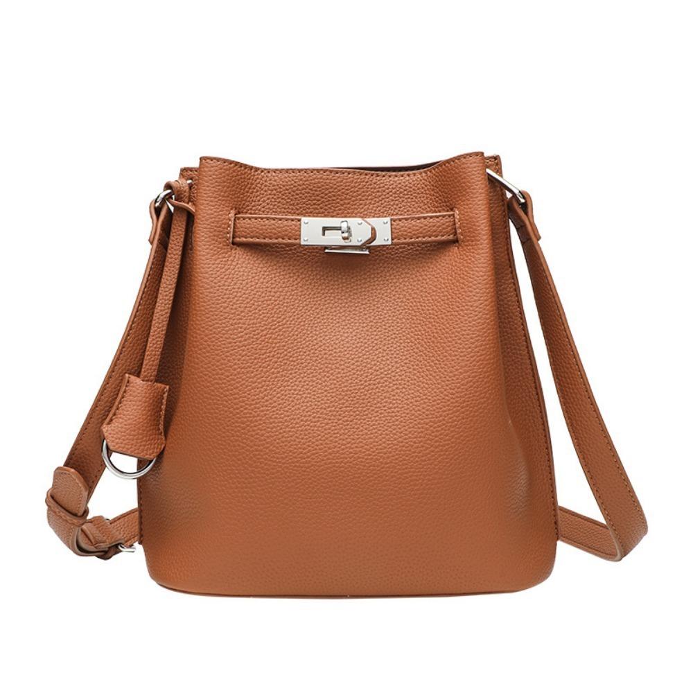 2025 New Bucket Bag Casual Single Shoulder Vertical Style Horsebit Single Shoulder Crossbody Handbag for Women