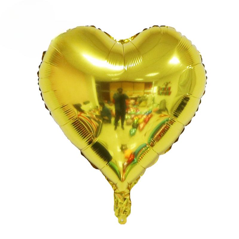 10pcs 18 Inch Rose Gold Red Foil Heart Balloons Marriage Helium Inflatable Balloon  Wedding Birthday Party Decor