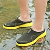 Fashion Beach Hole Male Slipper Mules Flat Half Adult Low Price Casual Slides 2025 Fashion Mascullino Pvc Comfortable Rubber Men's Shoe