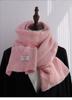 Cotton blended knitted scarf women's autumn and winter new white label soft waxy wool warm scarf shawl men