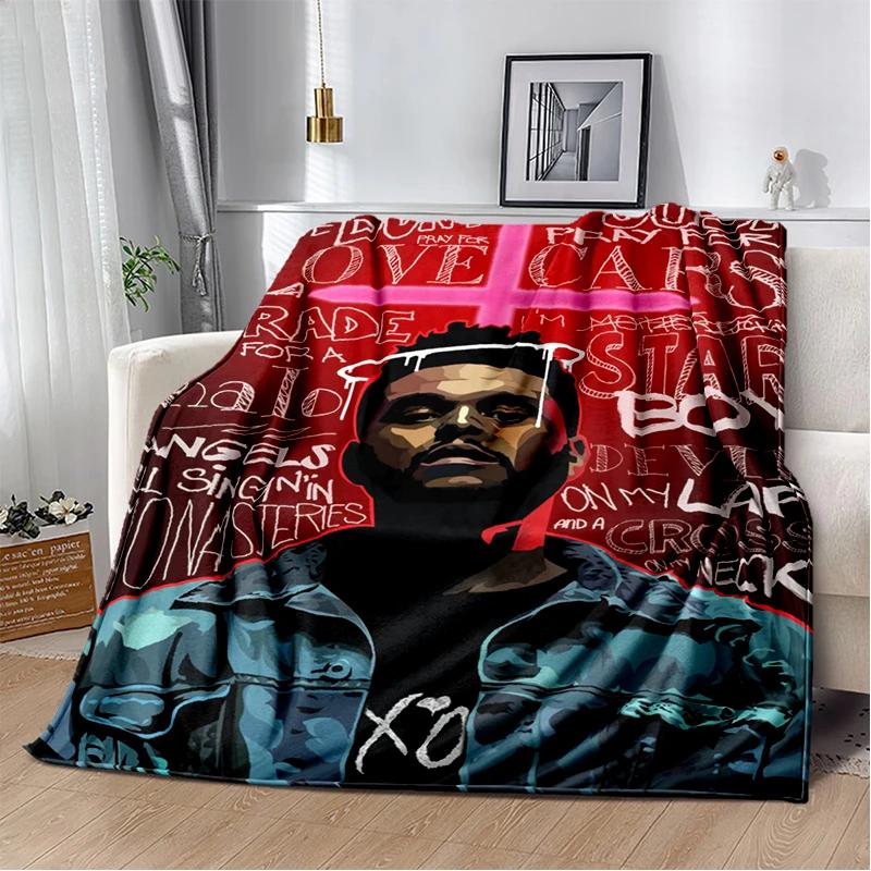 3D THE WEEKND,XO Alternative R&B Abel Tesfaye Flannel Blanket,Soft Throw Blanket for Home Bedroom Bed Sofa Travel Cover Kid Gift