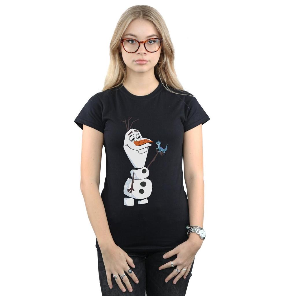 Disney Womens/Ladies Frozen 2 Olaf And Salamander Cotton T-Shirt