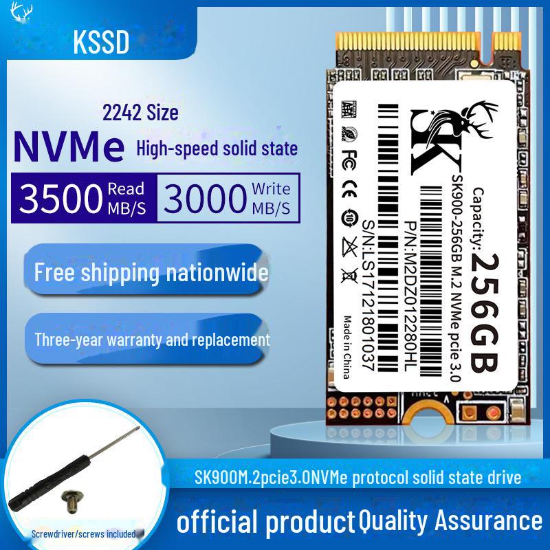 High-Speed NVMe 2242 SSD - PCIe M.2 Drive Available in 128GB, 256GB, 512GB, 1TB, 2TB