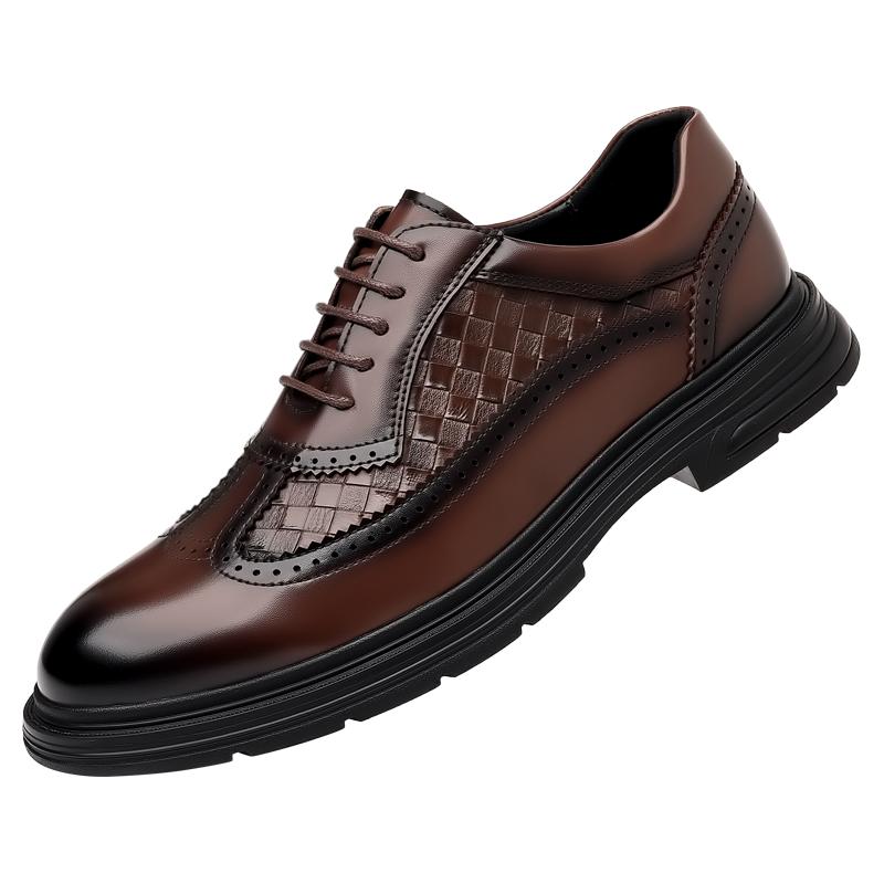 

Модные роскошные мужские броги кожаные туфли черные лоферы Horsebit на шнуровке формальные мужские туфли свадебные офисные повседневные туфли для мужчин 44 коричневый