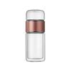 350ml Glass Tea Water Bottle Double Layer Flower Tea Cup Tumbler Tea Infuser Bottle  Office