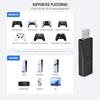 EJGAME Deck Plattform Controller Adapter Kompatibel mit allen PS5 Spielen Gyrosensor Vibrationsfunktion Tastenbelegung Turbo-Feuerfunktion Ein-Tasten-Kombination