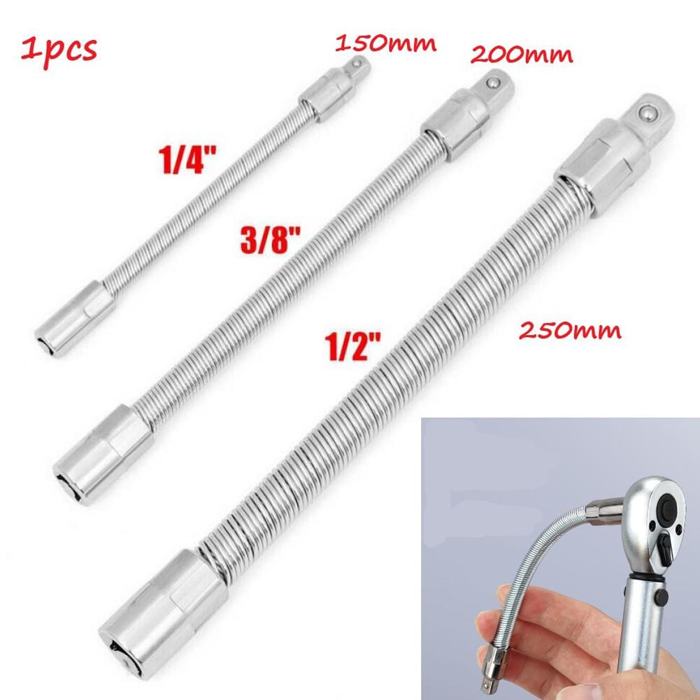 1/4\" 3/8\" 1/2\" Driver Flexible Socket Extension Rod Adapter Ratchet Wrench