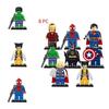 Iron Man Spiderman Mini Figure Building Blocks With Small Part Construction For Children