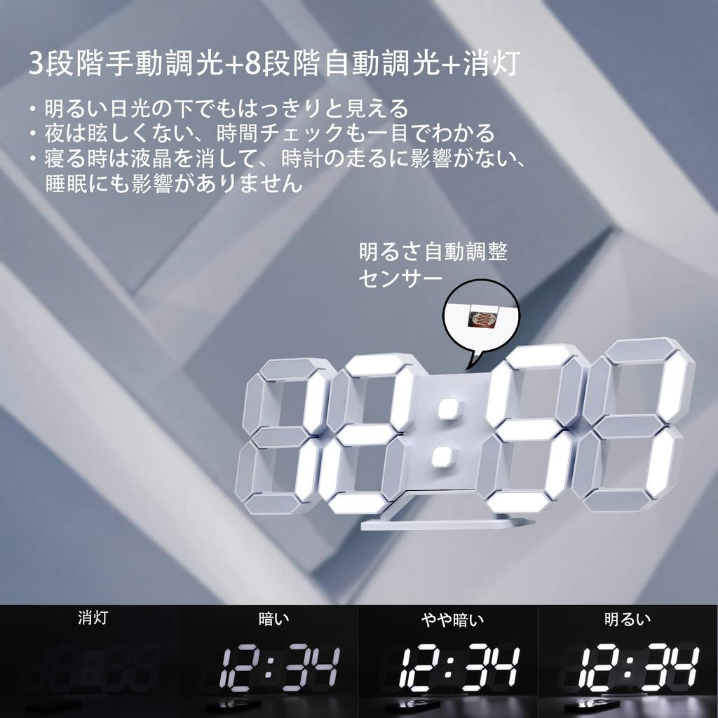 KOSUMOSU ACD-210W LED Wall Clock White