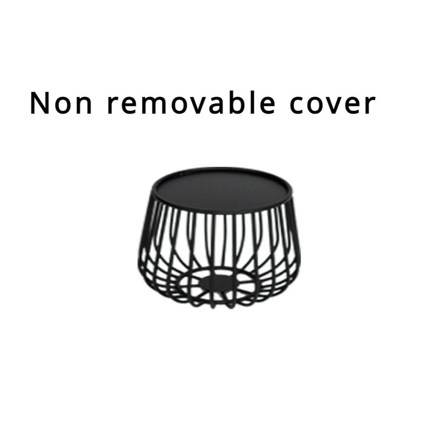 Masă de cafea nordică din fier, simplă, modernă, rotundă, combinată, masă de cafea mică, stil industrial, masă laterală creativă