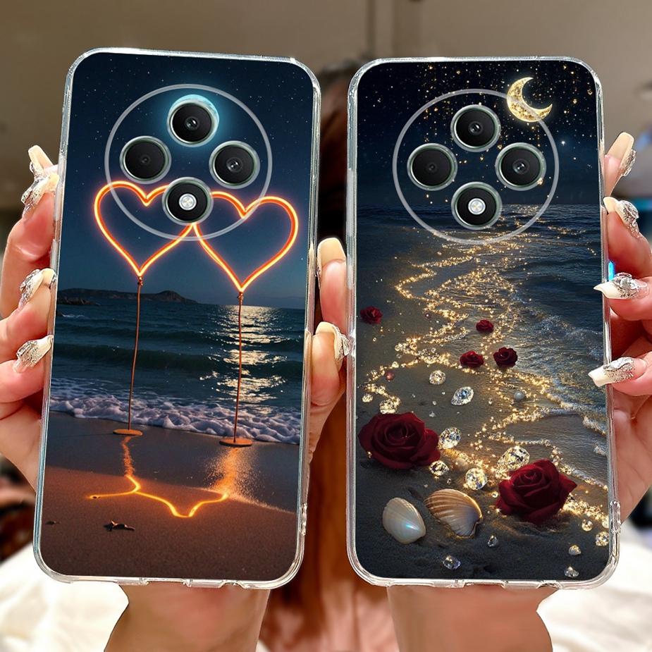 For Oppo Reno 12F 5G Case Reno12 FS CPH2637 Colorful Flowers Painted Cover Soft Silicone Case For Oppo Reno12 F 4G Reno12F Shell
