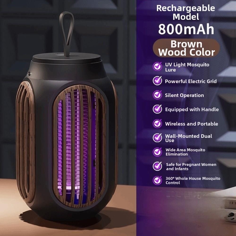 Cordless Shock Bug Zapper USB Charging Insect Fly Trap Effective Electric Mosquito Lamp  Garden