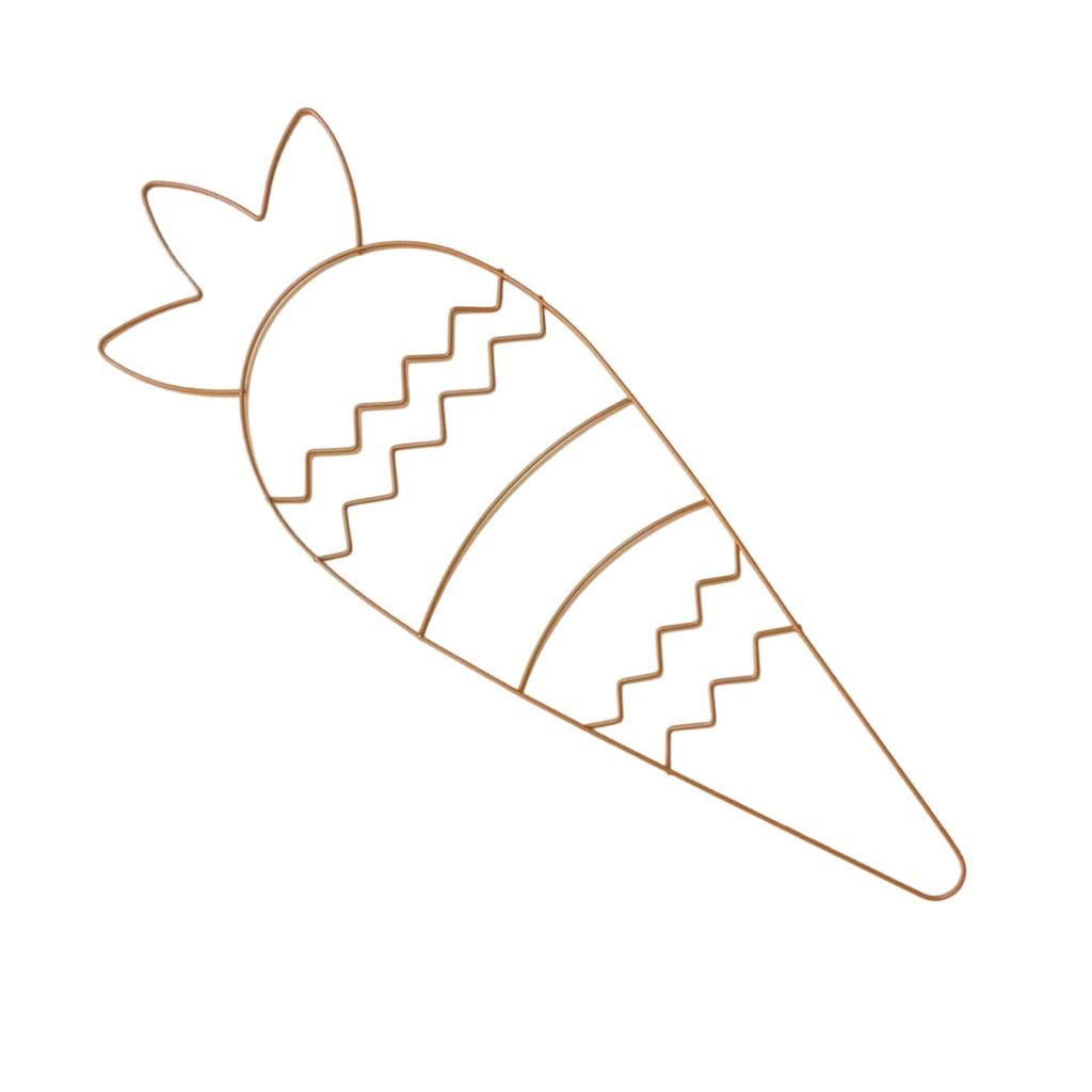 Osterkranz aus Metall, Drahtform, Blumengarten, Hasenform, Drahtkranzform für Ostern, DIY-Bastelprojekt, für drinnen und draußen, Feiertags-Hängedekor, 16