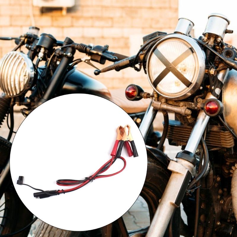 2FT 16AWG Batterie Krokodilklemme zum SAE-Anschluss-Verlängerungskabel, 12V SAE-Schnellverschluss-Adapterkabel