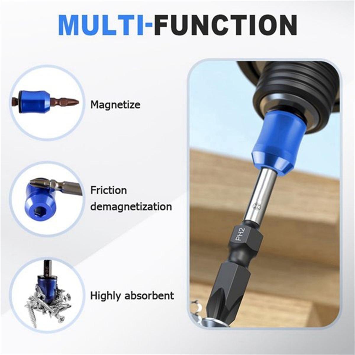 

2026 New Magnetic Screw Ring, Magnetic Ring Screw Holder with Anti-Slip Design Removable Coil for Drill Tools Repairs 3PCS China Mainland