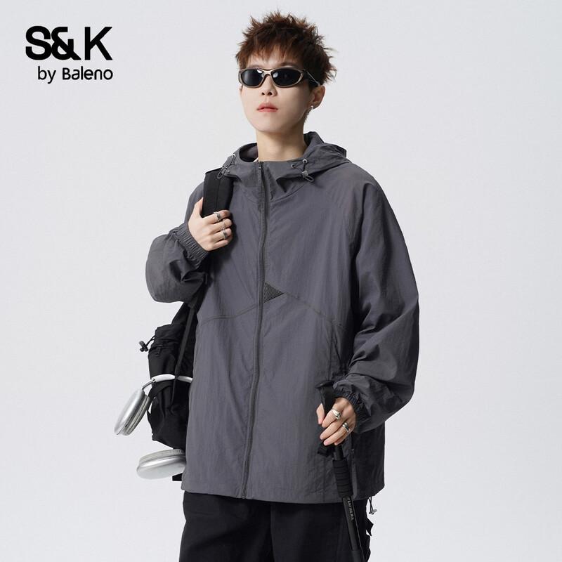 Baleno Men's S&K Series Lightweight Hooded Sun Protection Jacket