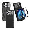 Fit iPhone 16 Pro Case,Camera Protector Shockproof Protective Cover Wallet Card Holder With Mirror Case For iPhone 16 Pro Max