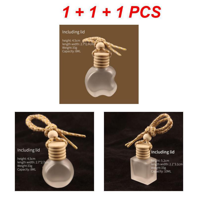 1/2/3PCS Frosted Glass Pendant Gentle Exquisite Easy To Install High-quality Car Accessories Car Interior Fragrance Pendant