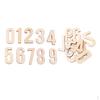 10 Pieces Blank Wood Wooden Numbers Shape for Kids Crafts DIY Educational Toys