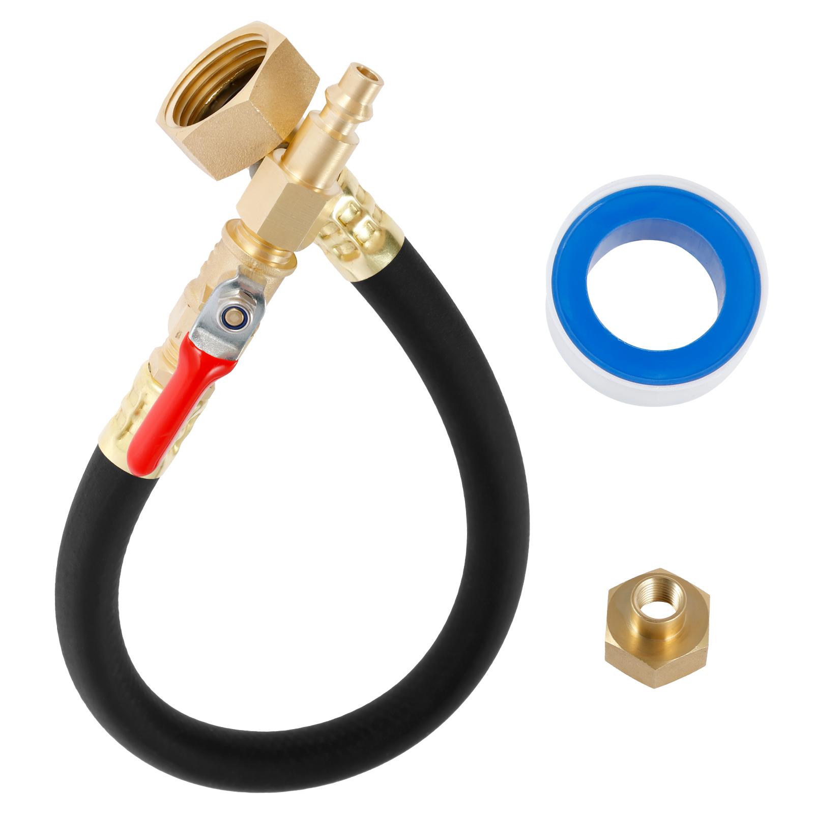 

Комплект для подготовки автофургона к зиме, адаптер для компрессора с продувкой и адаптером для садового шланга 3/4 дюйма с запорным клапаном, гибкий разбрызгиватель для кемпера