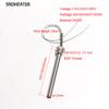 SNDHEATER 1pc 110V 220V 380V DN15/21mm Thread Cartridge Heater Single Head Heated Tube 12x100-200mm 300-1000W for Water Bucket