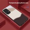 Three Color Gradient For Samsung Galaxy S 8 9 10 20 Plus 21 FE 22 23 24 Ultra S7 Edge Black Tempered Glass Phone Case Hard Shell