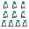 10 Pcs Christmas Drawstring Gift Bags Large Candy Cookie Wrapping Bags for Birthday Holiday Presents Xmas Party Supplies