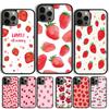 Pink Cherries Cherry Strawberry Phone Case For Apple Pro Max 6S Plus For iPhone 17 Air 13 12 14 15 16  Cover