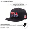 Fashion  New Flat Brimmed Hat Usa Embroidered Street Dance Hip Hop Hat Daily Sunshade Hat Baseball Hat Unisex