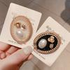 New Sale Elegant Woman Brooch Retro Crystal Bow Pearl Brooches Pins Jewelry Clothes Accessories