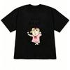 Korean Funny Ugly Princess Crew Neck Tshirt Casual Street Short Sleeve Daily Tops For Unisex And Unisex