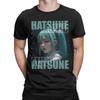 Fashion Anime Hatsunes Mikus Tshirts Men 100%Cotton Short Sleeve  Round Neck Summer Clothes