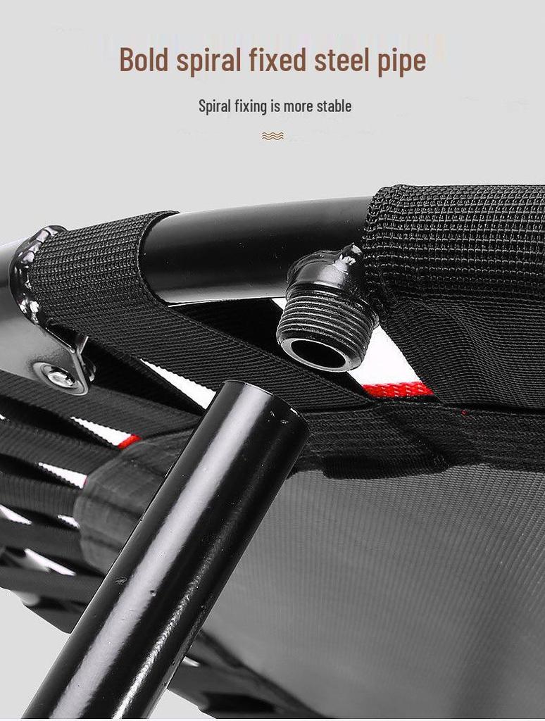 40" Round T-Handle Folding Indoor Trampoline for Kids with Handrail