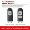Metal Car Remote Key Case Cover Shell Fob For Mazda 2 3 5 6 Bl Bm Gj Atenza Axela Demio Cx-3 Cx3 Cx-5 Cx5 Cx7 Cx-9 Cx8 Keyless
