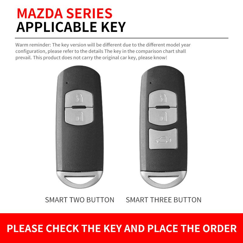 Metal Car Remote Key Case Cover Shell Fob For Mazda 2 3 5 6 Bl Bm Gj Atenza Axela Demio Cx-3 Cx3 Cx-5 Cx5 Cx7 Cx-9 Cx8 Keyless