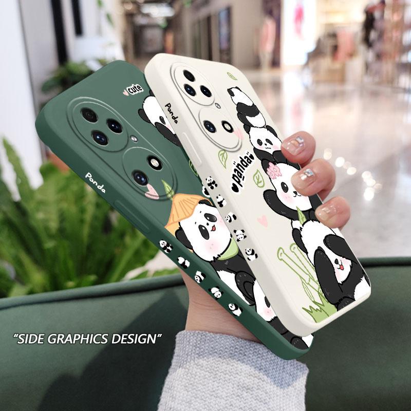 Panda Haus Handyhülle Für Huawei P50 P40 P30 P20 Nova 10 10SE 9 9SE Mate 50 50E 40 30 20 Pro Lite P Smart 2021 Y7A Hülle