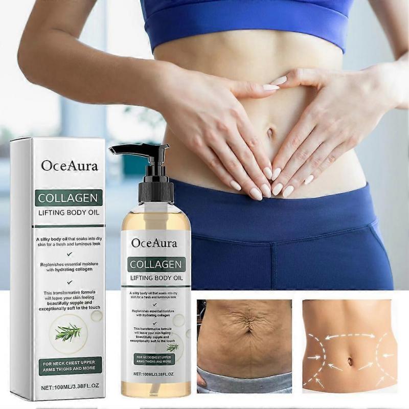 Collagen Firming Body Oil Deeply Hydrating Nourishing Lightweight Non Greasy For All Skin Types Improves Elasticity Silky Smooth Skin