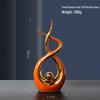 European Ceramic Time Flies Ornament: Elegant Art Decor for Home or Office