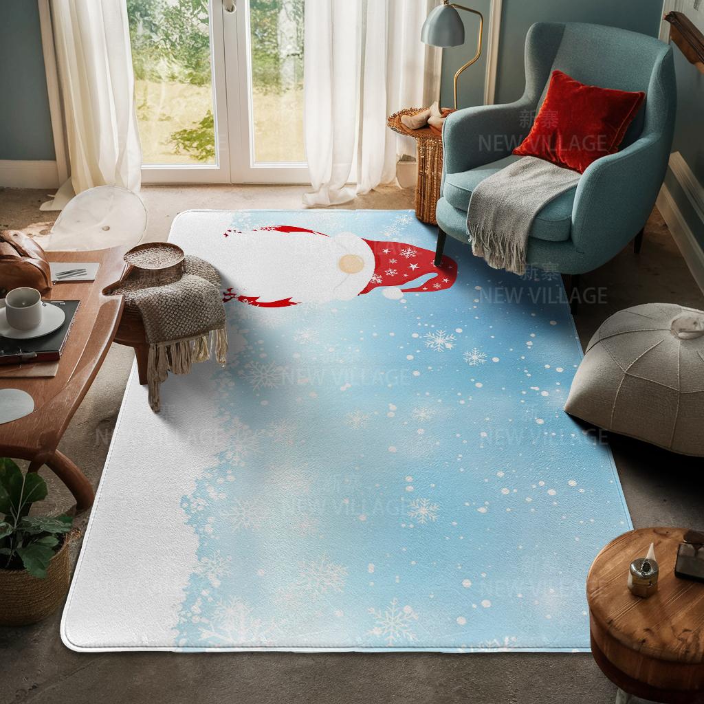 Hauseingangsteppich Fußmatte Haustür Wohnzimmer Bad Fuß Badezimmer rutschfest wasserabsorbierend Teppiche Bad Frohe Weihnachten Winter