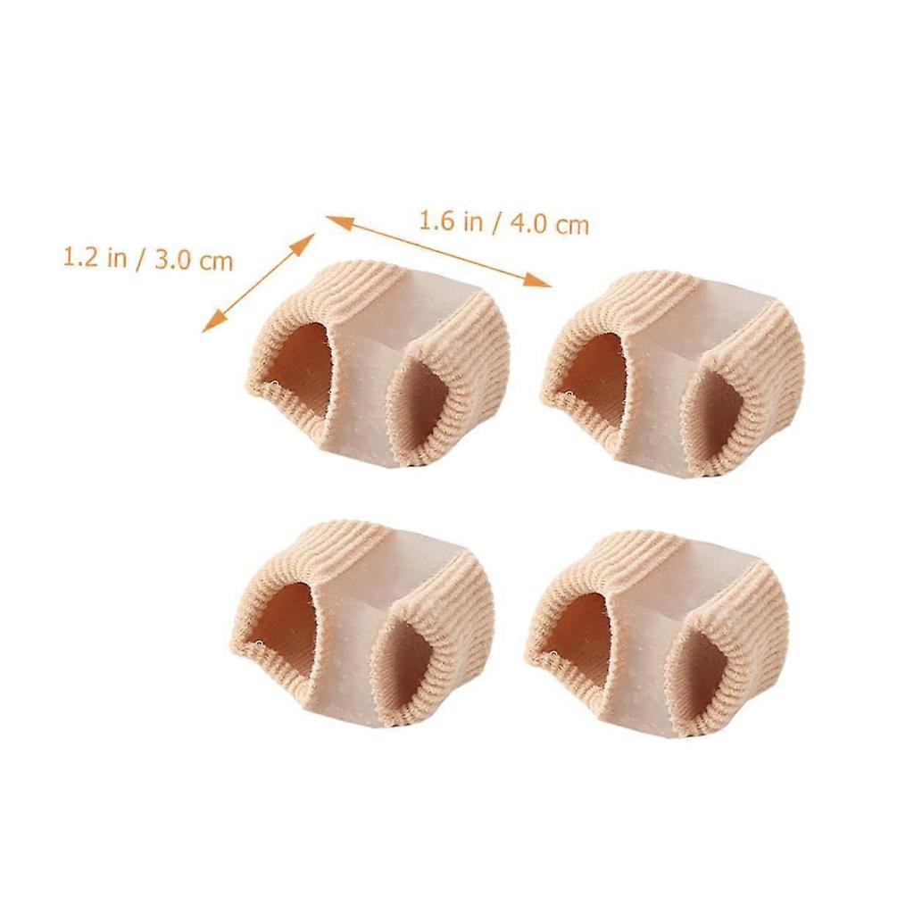 Bunion Corrector for Women 4pcs Double Hole Toe Separators Ergonomic Alignment Breathable Fabric