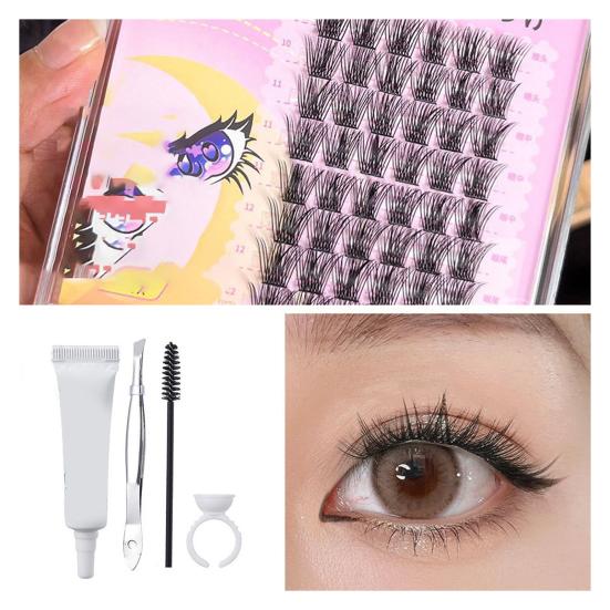 Fairy Fake Eyelashes Ultra-Fine Natural Lightweight Reusable Easy to Apply Fake Eyelashes for Lash Application