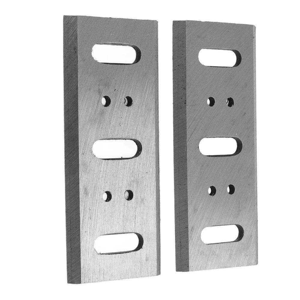 2pcs Double Edged Planer Blades High Speed Steel Woodworking Blade Cutter  Carpenter Use