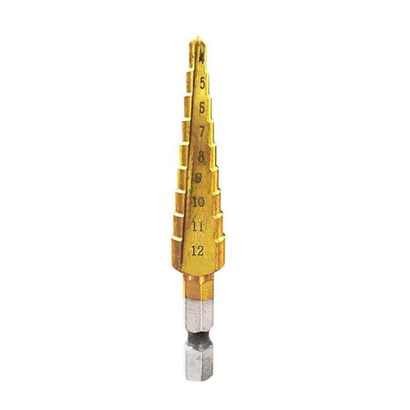 Step Drill Bit Drill Bit Titaniums Milling Cutter For Woodworking Metal Core Hole Opener