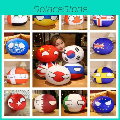 Miękka i Urocza Pluszowa Poduszka Polandball Dla Fanów Anime