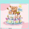 Bear Burger French Fries Panda Milk Tea Unicorn Cake Assembly Building Blocks For Kids And Collectors