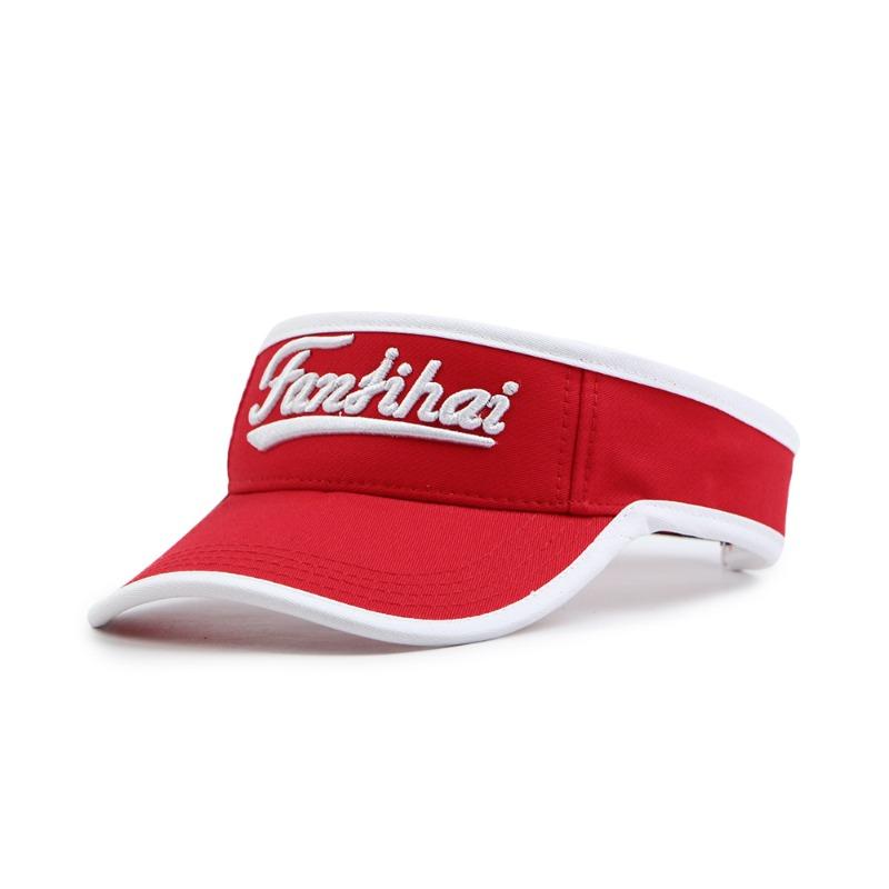 

Популярная спортивная шляпа без верха с вышивкой, летняя уличная спортивная шляпа от солнца красный
