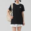 Adidas Fashionable Casual Breathable Short Sleeve T-Shirt Women Tops Black JY7612