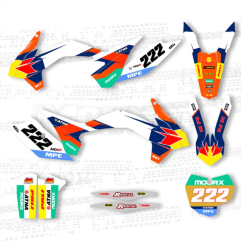 MCHMFG Full Graphics Decal Stickers For KTM EXC EXC-F 2014 2015 2016 SX SXF 2013 2014 2015 125 250 300 350 450 -006 SX SXF 2013-2014